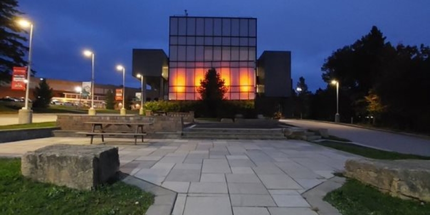 Library at night