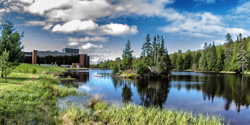 Nipissing University Pond in the Summer